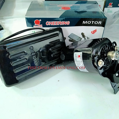 Mô tơ máy may gia đình 180W  (motor+bàn ga+dây curoa)