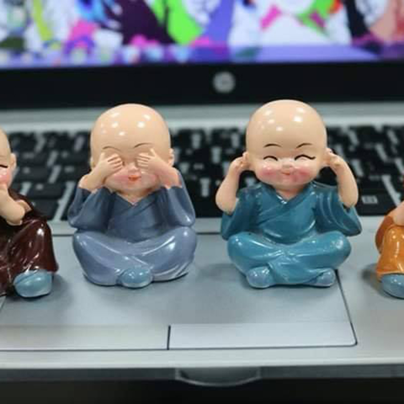 Tượng 4 chú tiểu Tứ không (Bộ 4 tượng)