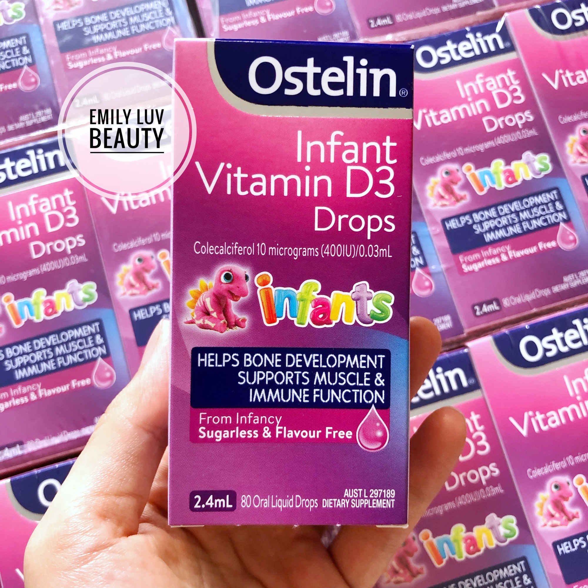 [HCM]Vitamin D3 Ostelin 400IU cho bé 0m+ 2.4ml