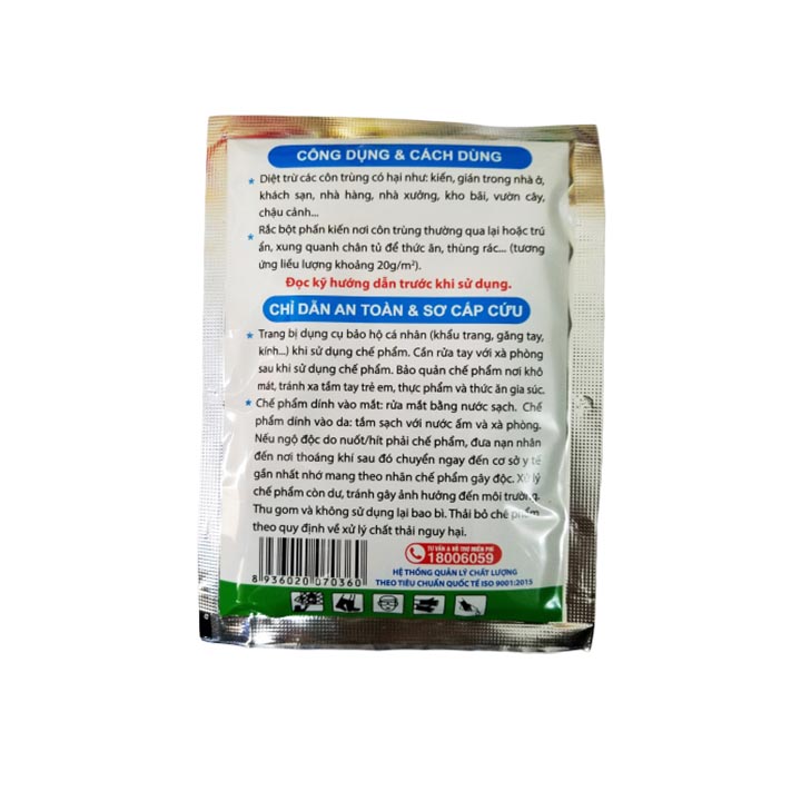 Bột phấn kiến Vipesco 50g - Diệt trừ kiến và gián
