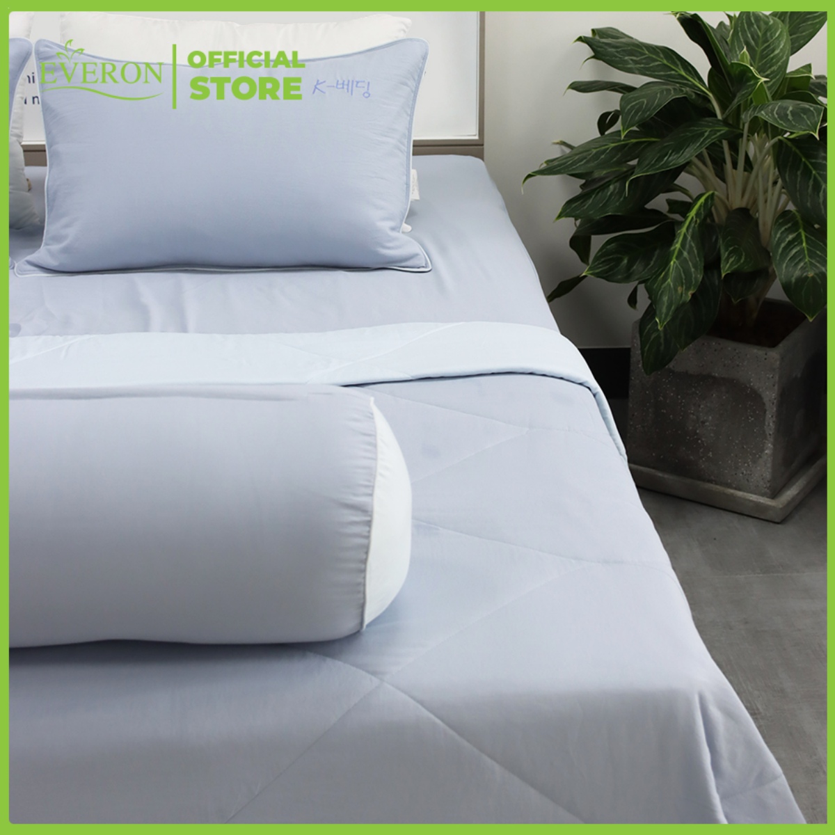 Chăn Chần Bông Hàn Quốc Silky Xám K-Bedding KSS107