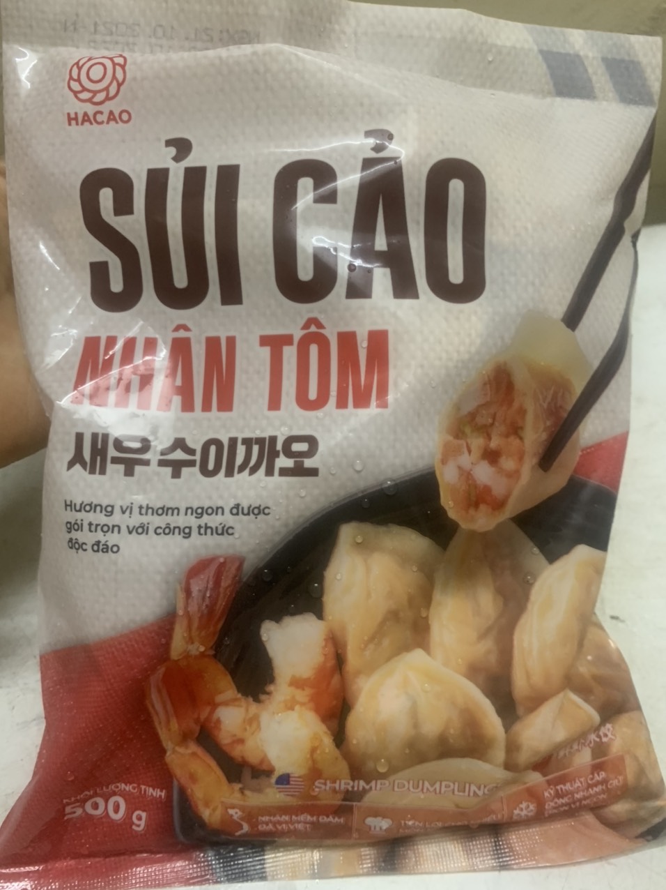 Sủi Cảo Nhân Tôm Foseca 500G (Giao Hàng Hn)