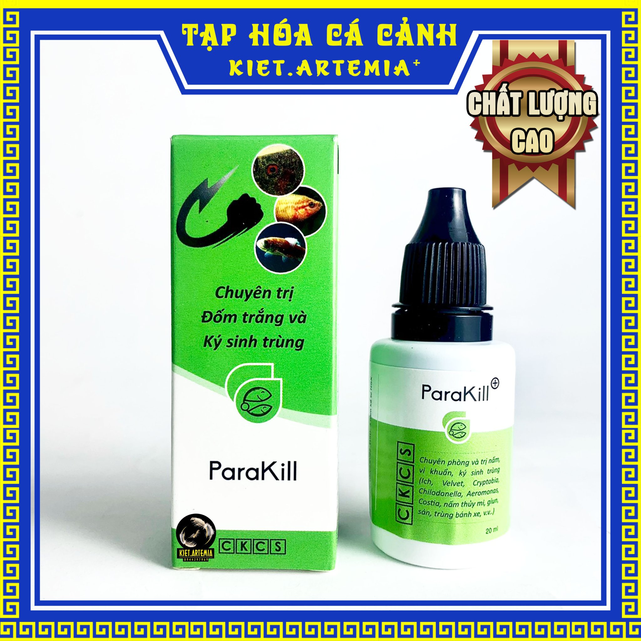 ParaKill & Anti Stress Dưỡng cá và phòng các loại nấm cho cá cảnh hiệu quả