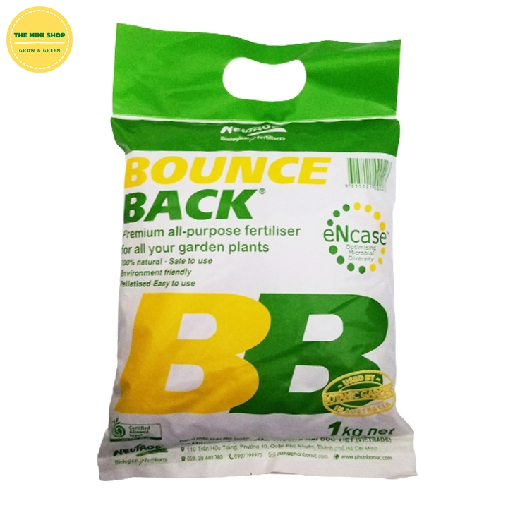 Phân hữu cơ đậm đặc dạng viên cao cấp Bounce Back Úc 1Kg