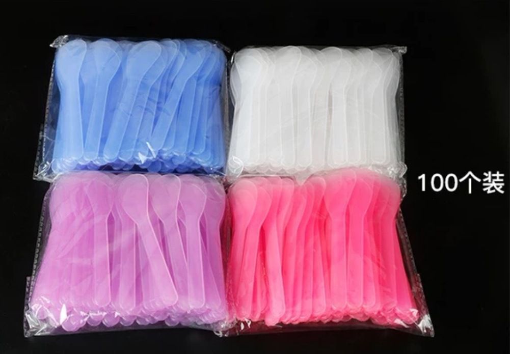 Combo 100 muỗng múc kem [màu xanh dương]