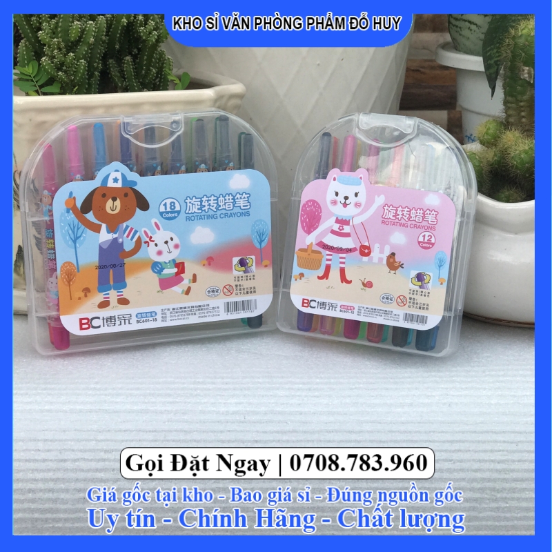 Bút sáp vặn nhiều màu