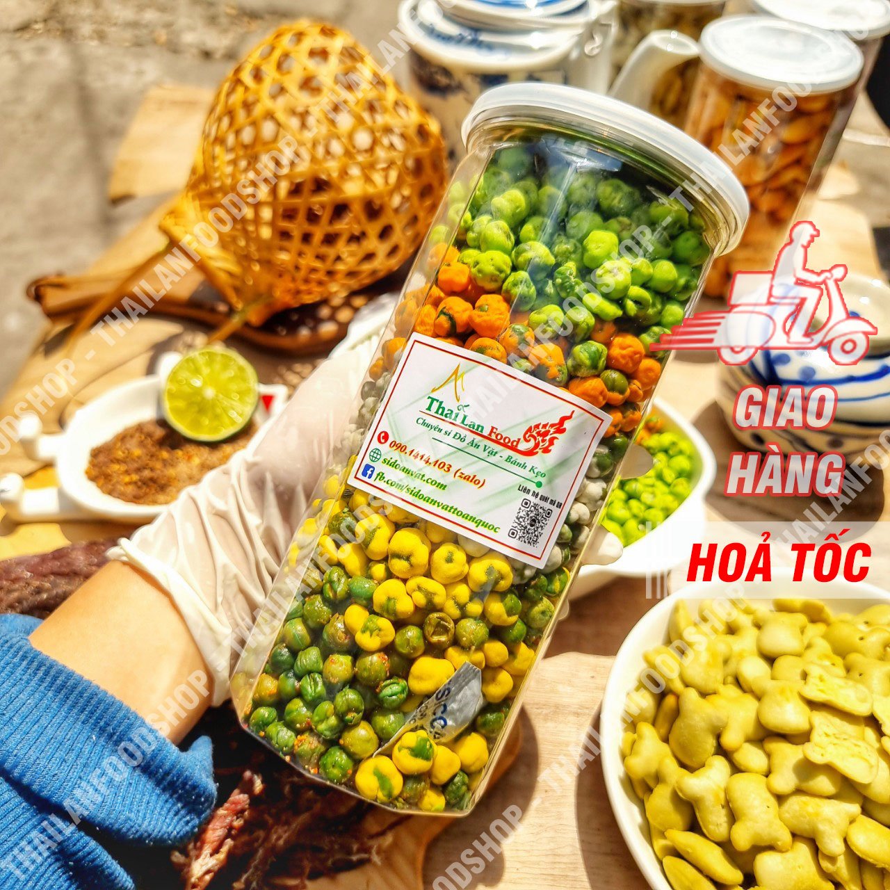 Đậu Hà Lan Mix Ngũ Vị - Lon 450gr