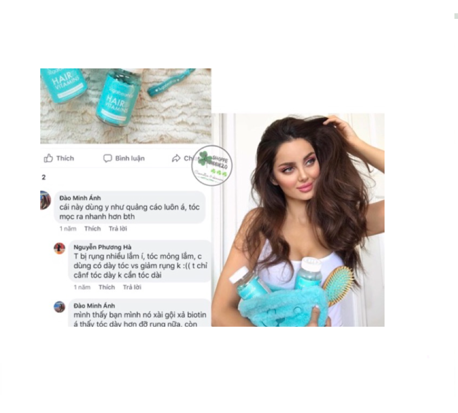 Hộp Đựng  Sugar Bear Hair 60 viên mọc tóc