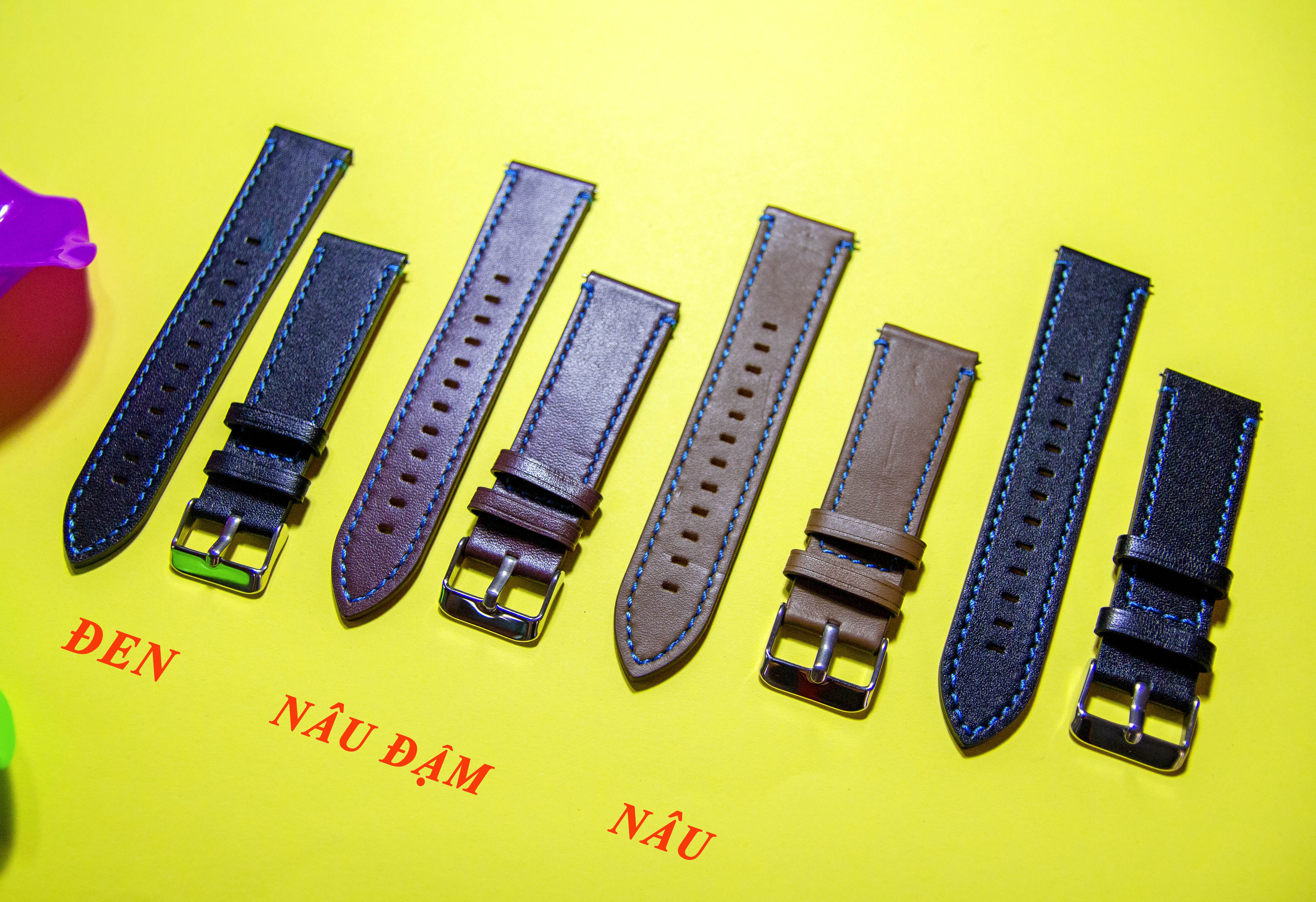 [HCM]Dây da 22mm cho đồng hồ thông minh