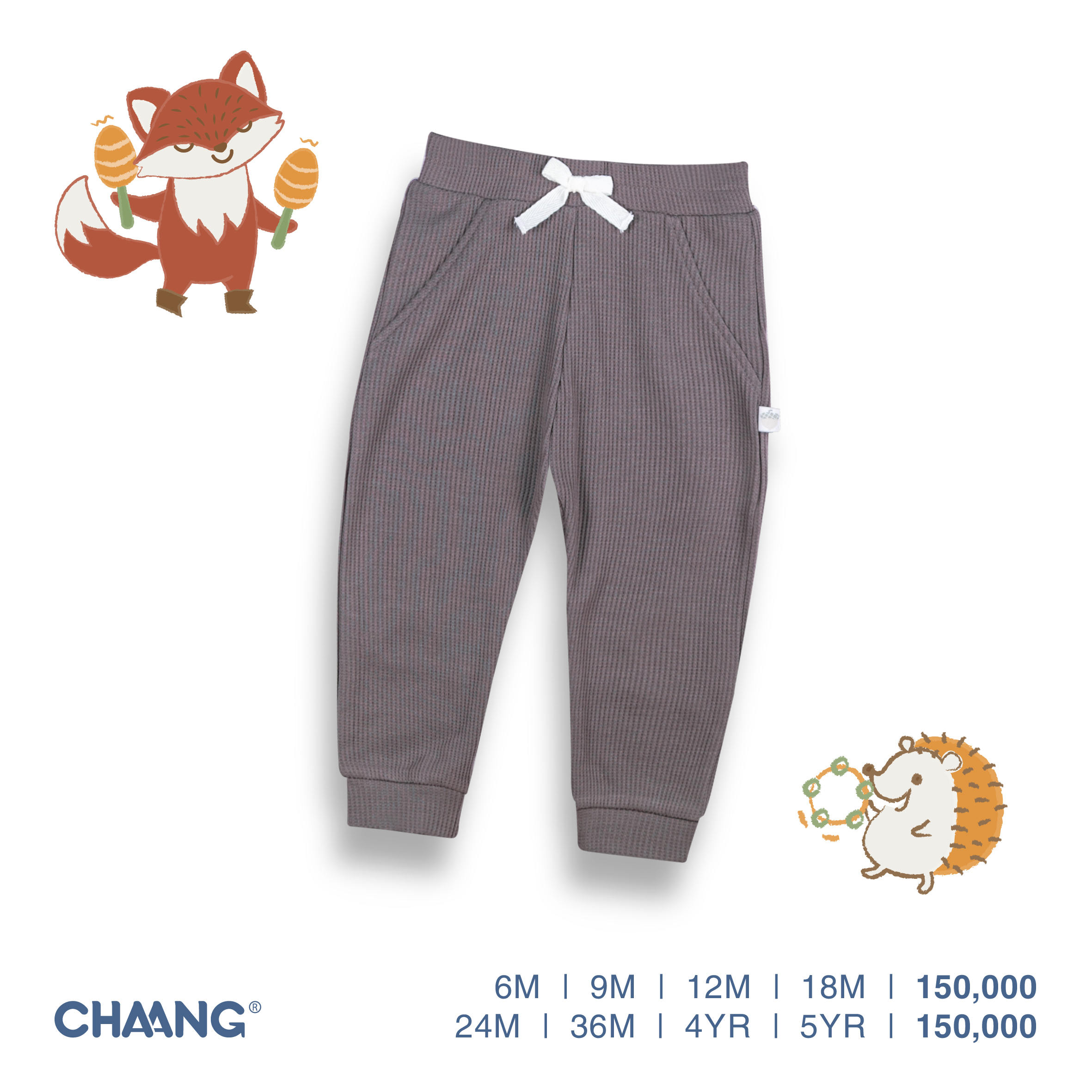 [CHAANG] Quần jogger cho bé trai Park ghi Chaang