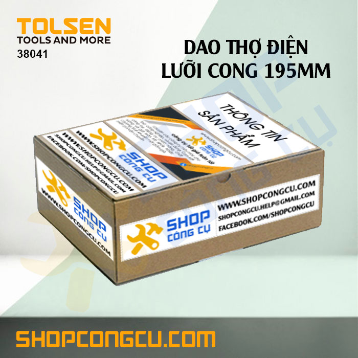 Dao thợ điện lưỡi cong Tolsen 38041