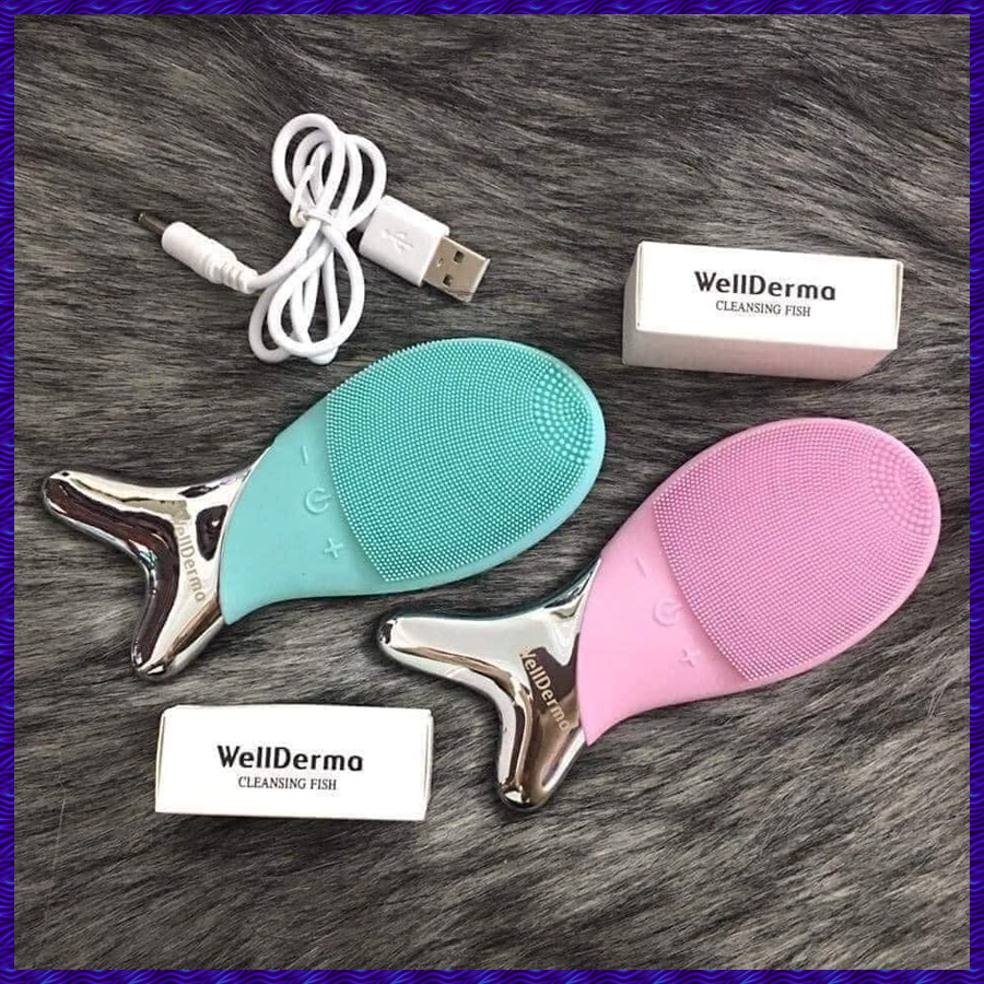 [HÀNG CHÍNH HÃNG]Máy Rửa Mặt Con Cá WellDerma Cleansing Fish Hàn Quốc
