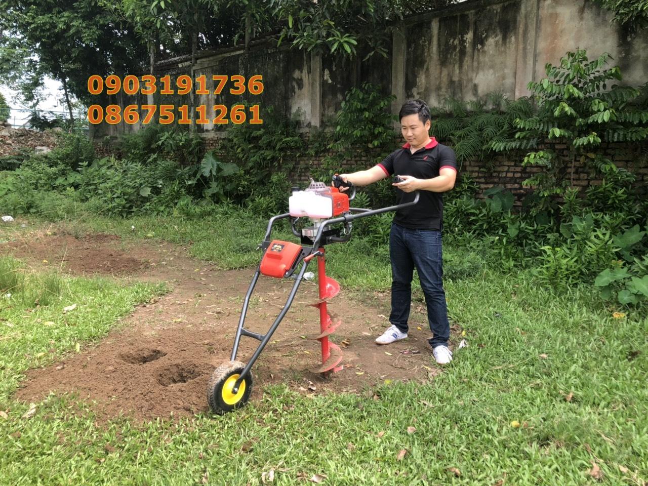 Máy đào hố trồng chuối -  Máy khoan đất trồng cây.