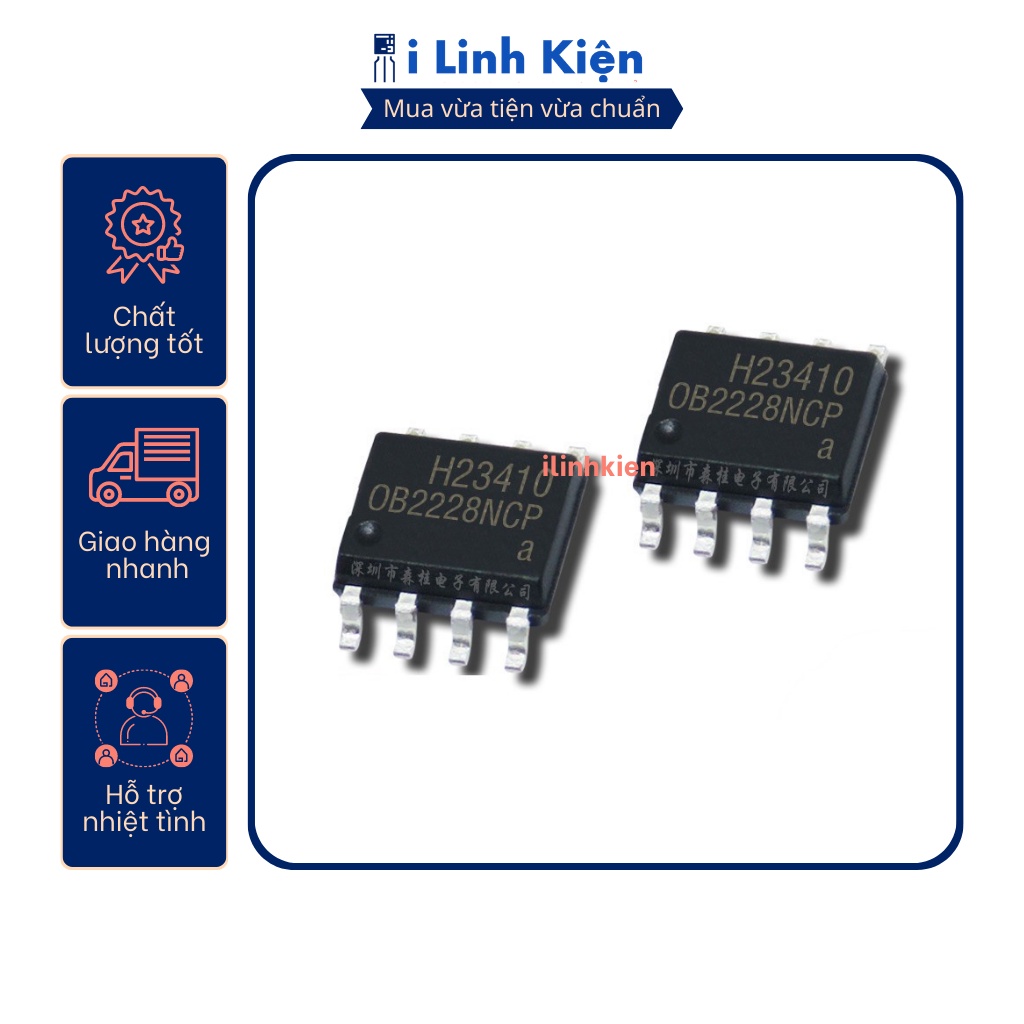 Ob2228ncp sop-8 ic nguồn chính hãng on-bright