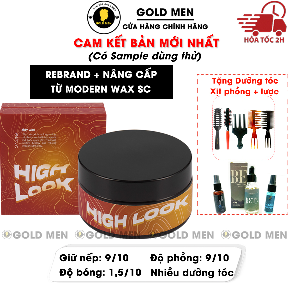 Sáp vuốt tóc High Look Clay Wax Jesse Junior Modern Wax SC