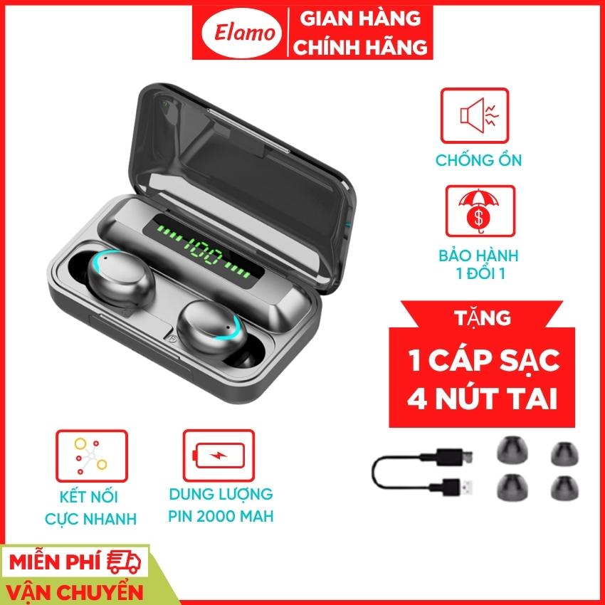 Tai nghe không dây F9 pro trả lời cuộc gọi, tai nghe bluetooth micro gắn trong, tai nghe nhét tai không dây, tai nghe bluetooth không dây–Elamo