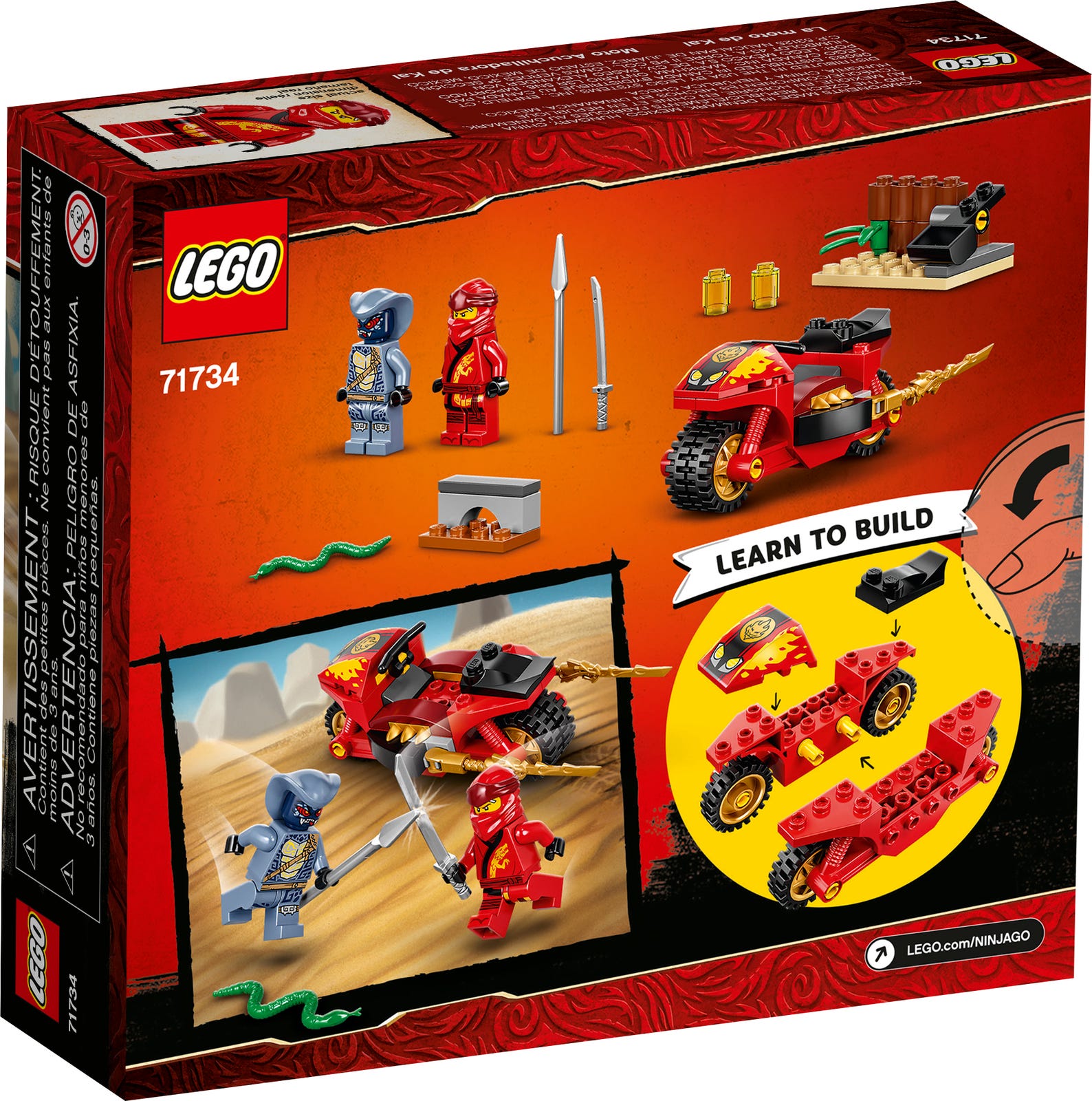[HAPPY BRICKS] LEGO  NINJAGO - 71734 - XE CHIẾN CỦA KAI