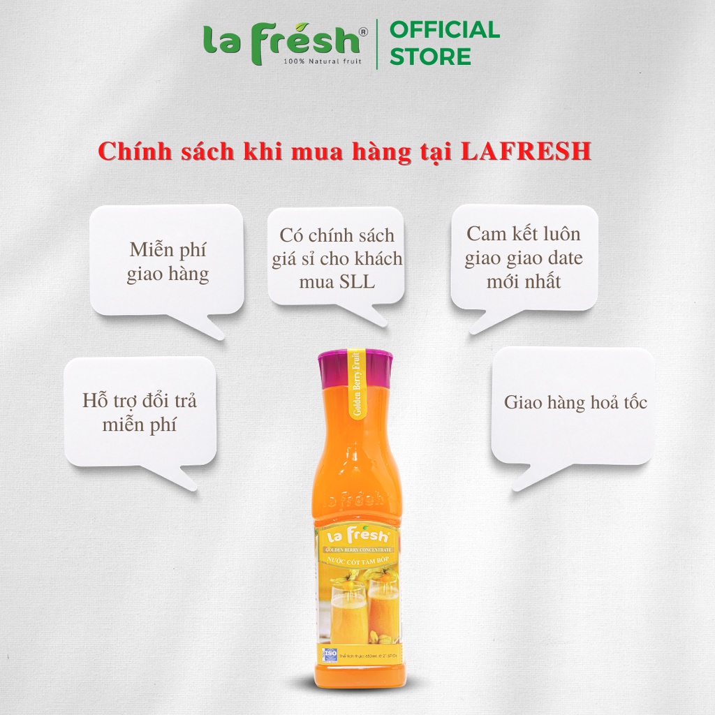 Nước cốt Tầm bóp Lafresh chai 650ml