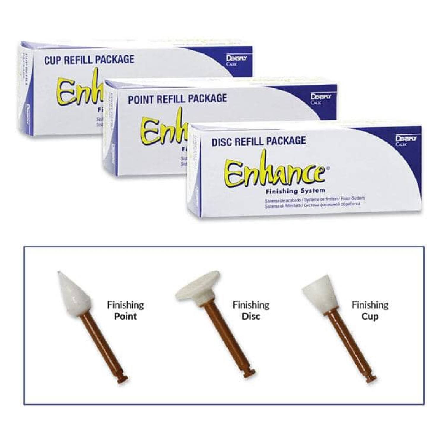 Enhance đánh bóng composite (hình dạng đĩa, ly, nụ)