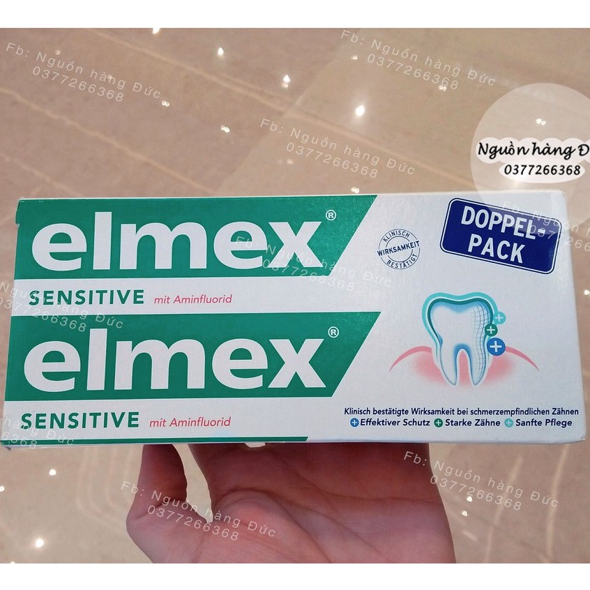 KEM ĐÁNH RĂNG ELMEX SENSITIVE NỘI ĐỊA ĐỨC (SET ĐÔI)