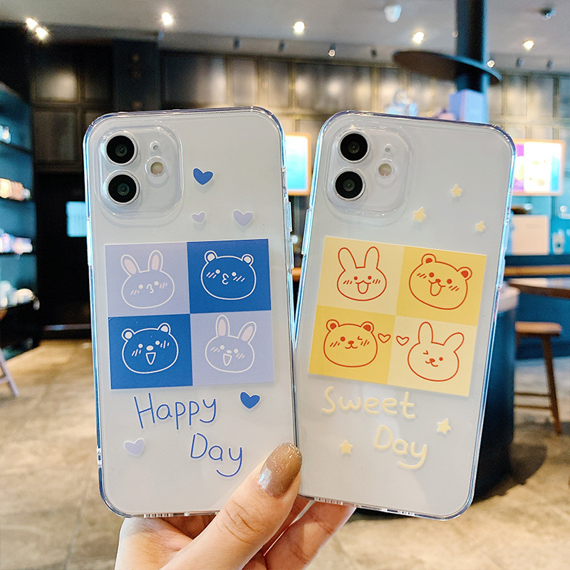 Ốp lưng iPhone Thỏ và Gấu Xanh