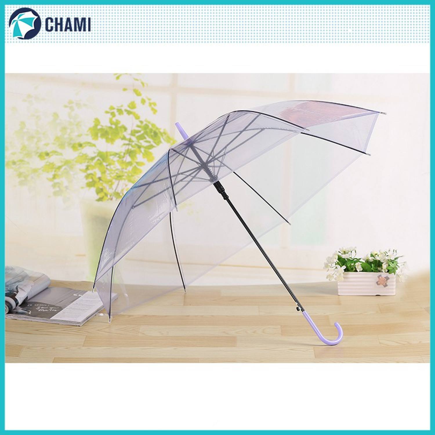 Ô Dù Trong Suốt Tự Bật, Dù 7 Màu Siêu To Khổng Lồ
