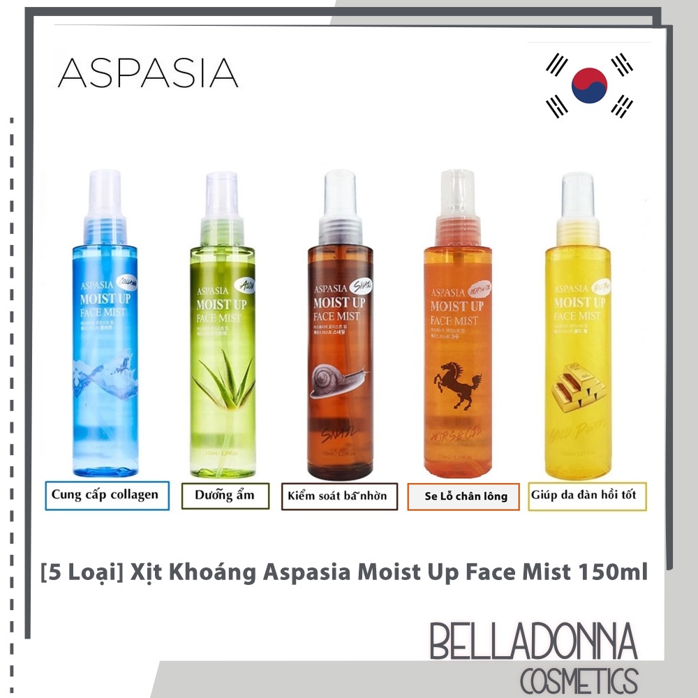 Xịt Khoáng Aspasia Hàn Quốc 118ml/150ml