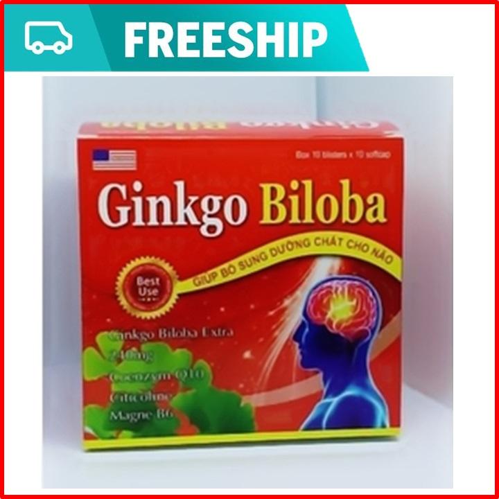 VIên uống bổ não Ginko biloba - Giúp tăng cường lưu thông máu não