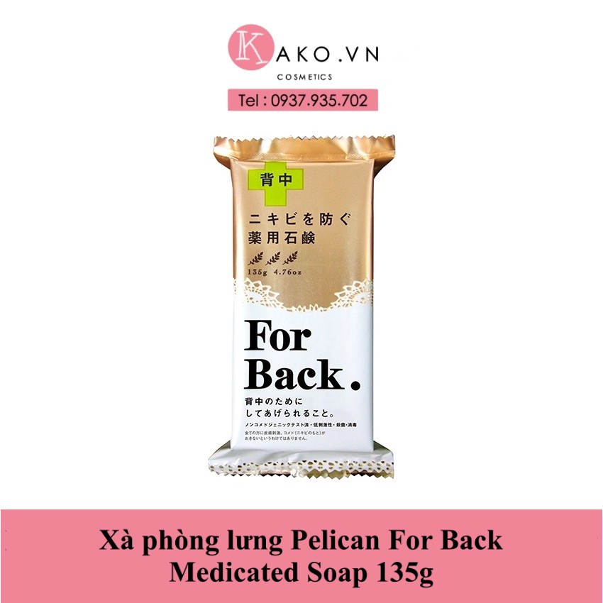 [HCM]Xà Phòng Lưng Pelican For Back Medicated Soap 135G