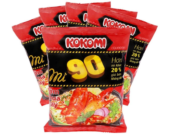 mì  ăn liền Kokomi 90 tôm chua cay 90g(thùng 30 gói)