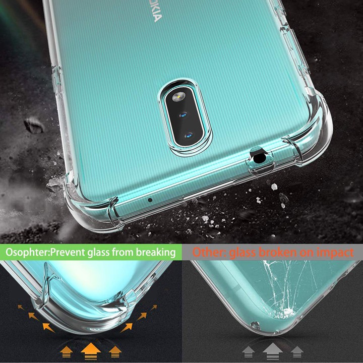 Ốp lưng Nokia 2.3 Silicon dẻo trong suốt chống sốc