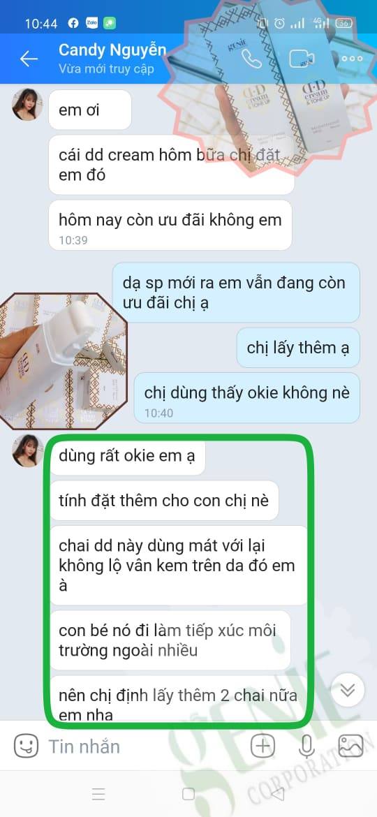 Kem Nền DD Cream Tone Up Genie 50ml