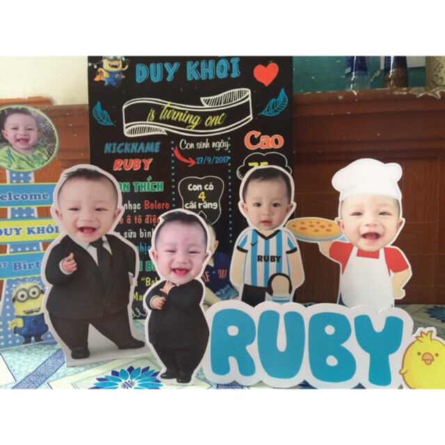 Chibi bé kèm tên