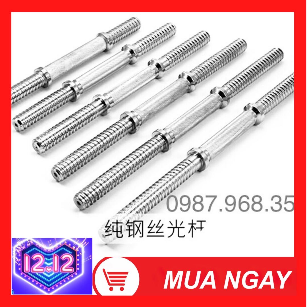 Đòn tập tay dài 50cm phi 27 ( 1 cây) lắp full 100kg/tay
