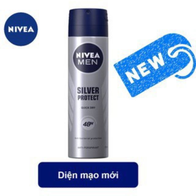 Xịt ngăn mùi Nivea men phân tử bạc (002)