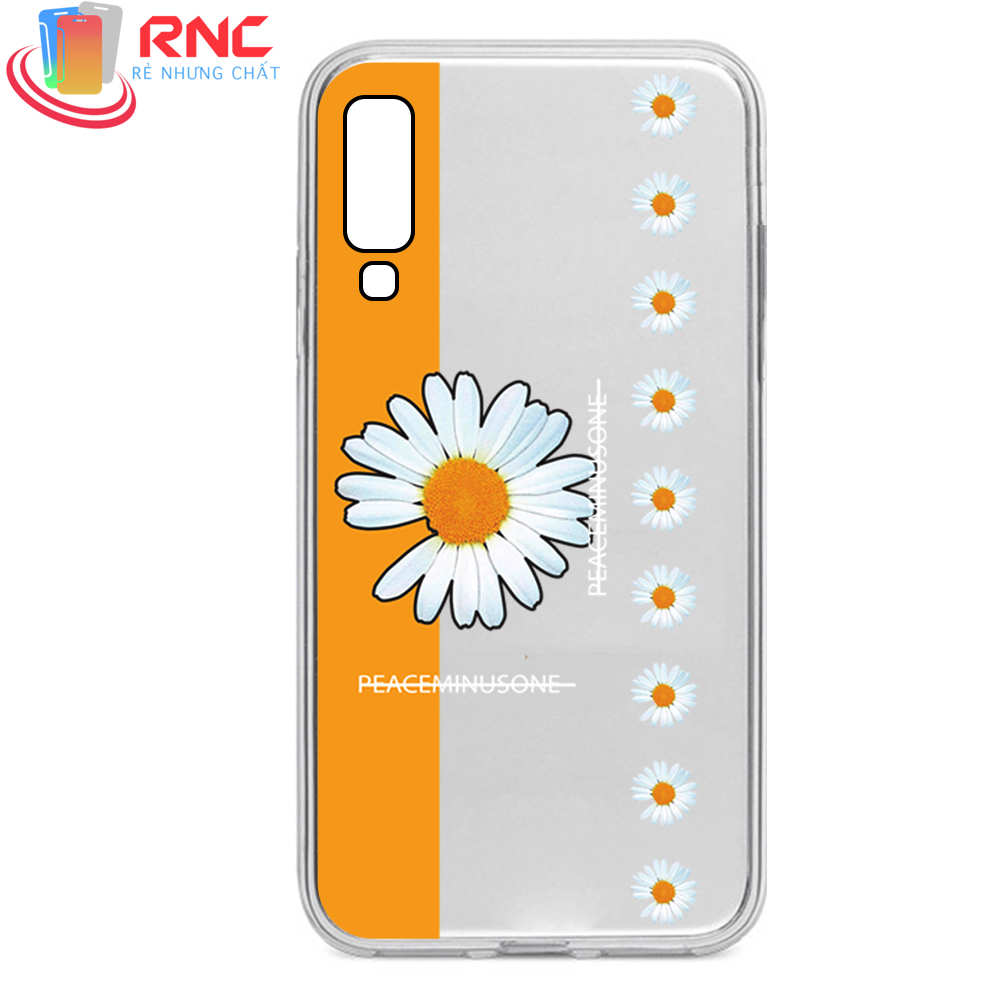 [HCM]Ốp lưng Samsung A750/A7 2018 Hoa Cúc Peaceminusone dẻo trong Silicone in hình(sản phẩm có 6 mẫu).