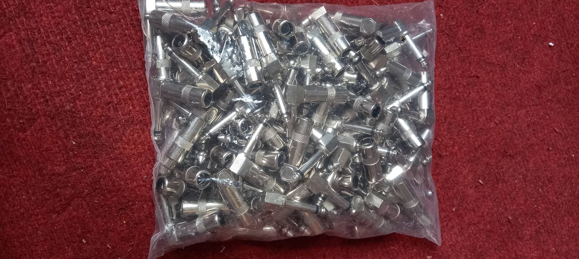 1 Jack 6 ly 6.5mm/6.35mm đực Mono cong Vuông góc