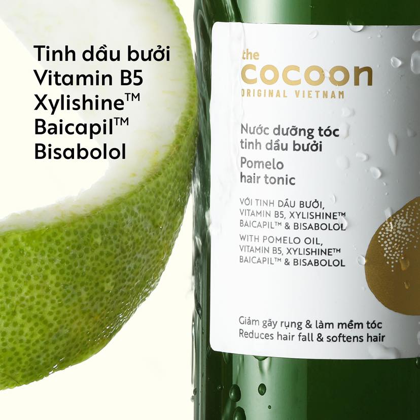 Nước dưỡng tóc tinh dầu bưởi(pomelo hair tonic)Cocoon 140ml