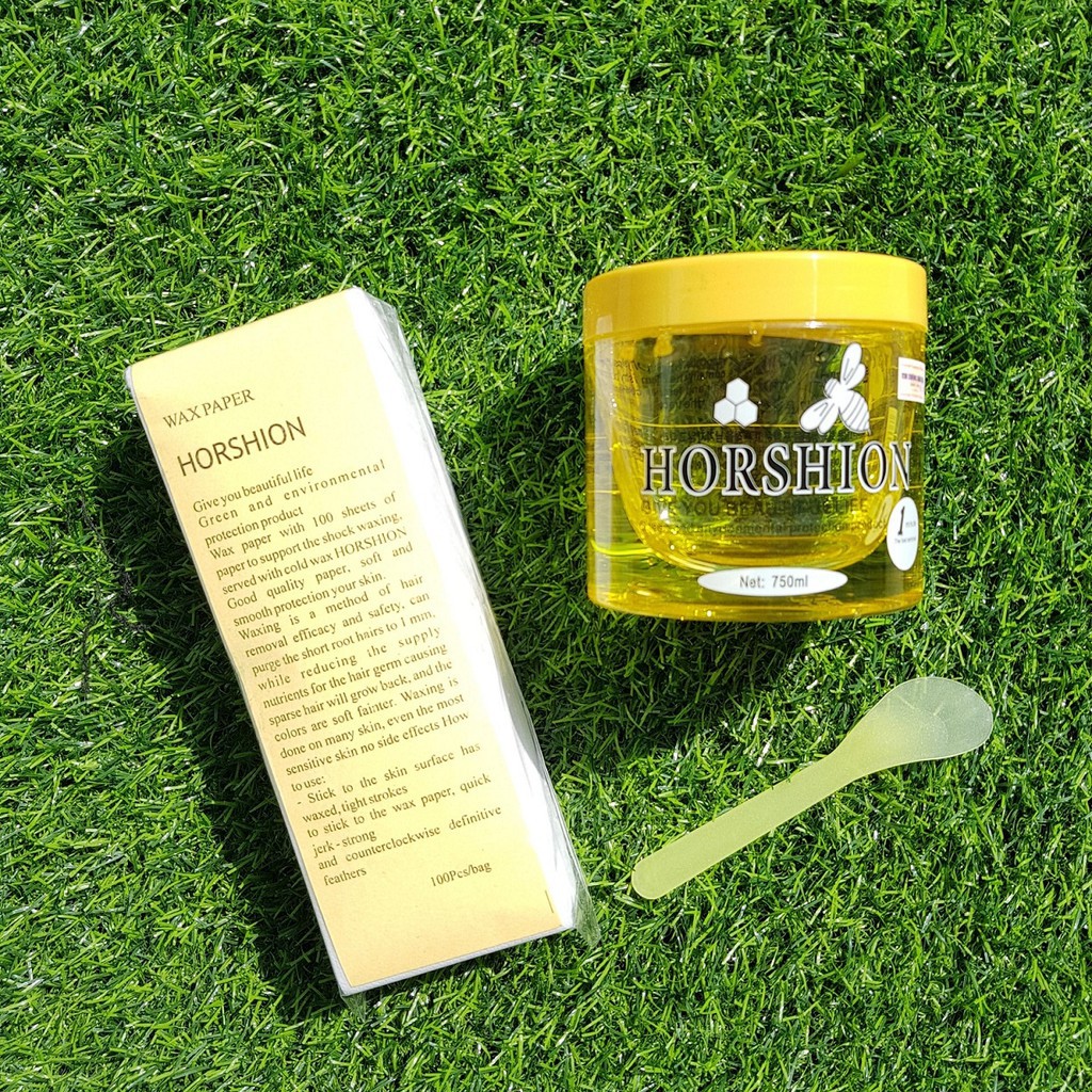 [HCM]Bộ wax lông mật ong Horshion 750ml kèm giấy wax