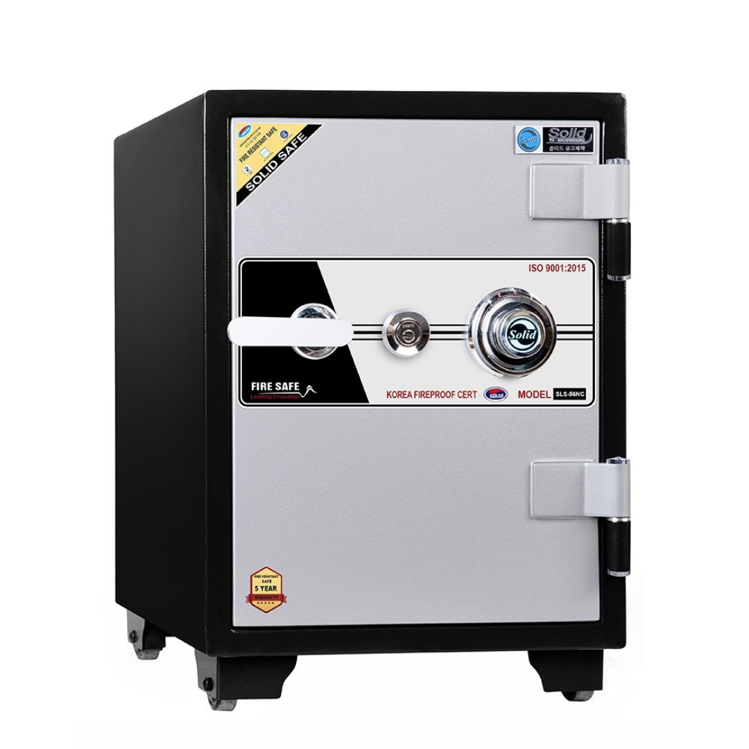 Két Sắt Hàn Quốc Solid SLS-56 (90kg) Chống Cháy 1000 độ C