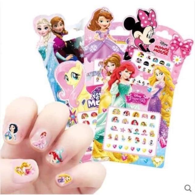Combo 5 Vỉ Sticker dán móng tay cho bé