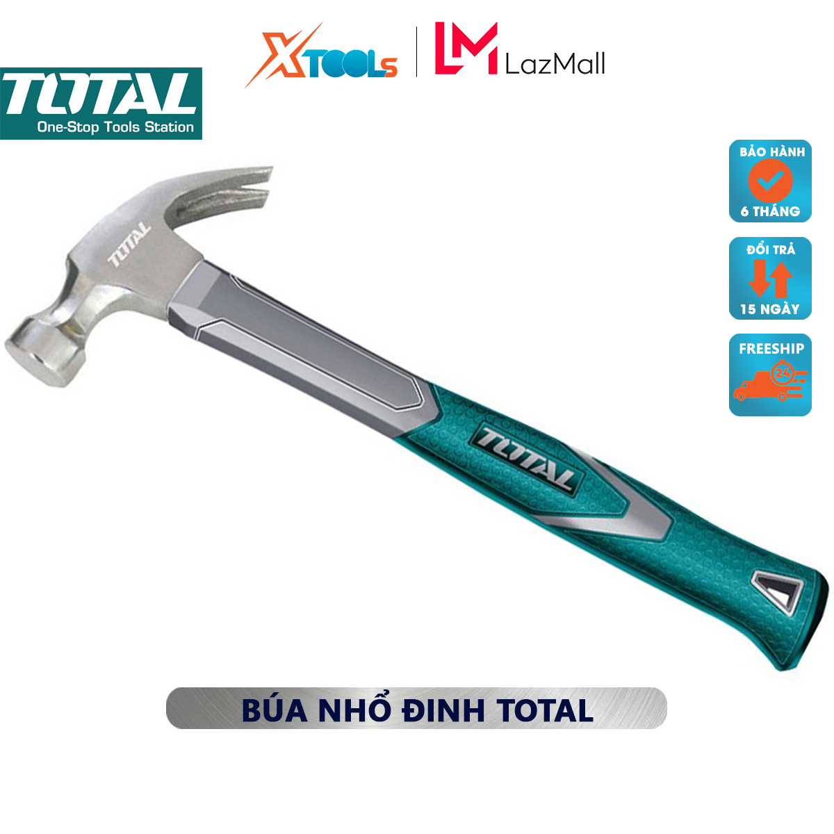 Hammer spit nails total | portable hammer mini material alloy steel CR-V, size: 290-330mm for household use, small, compact [genuine] [XTools]
