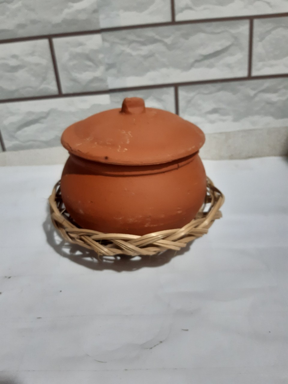 [HCM]Bộ niêu đất và rế 7*12 cm ( loại trung)