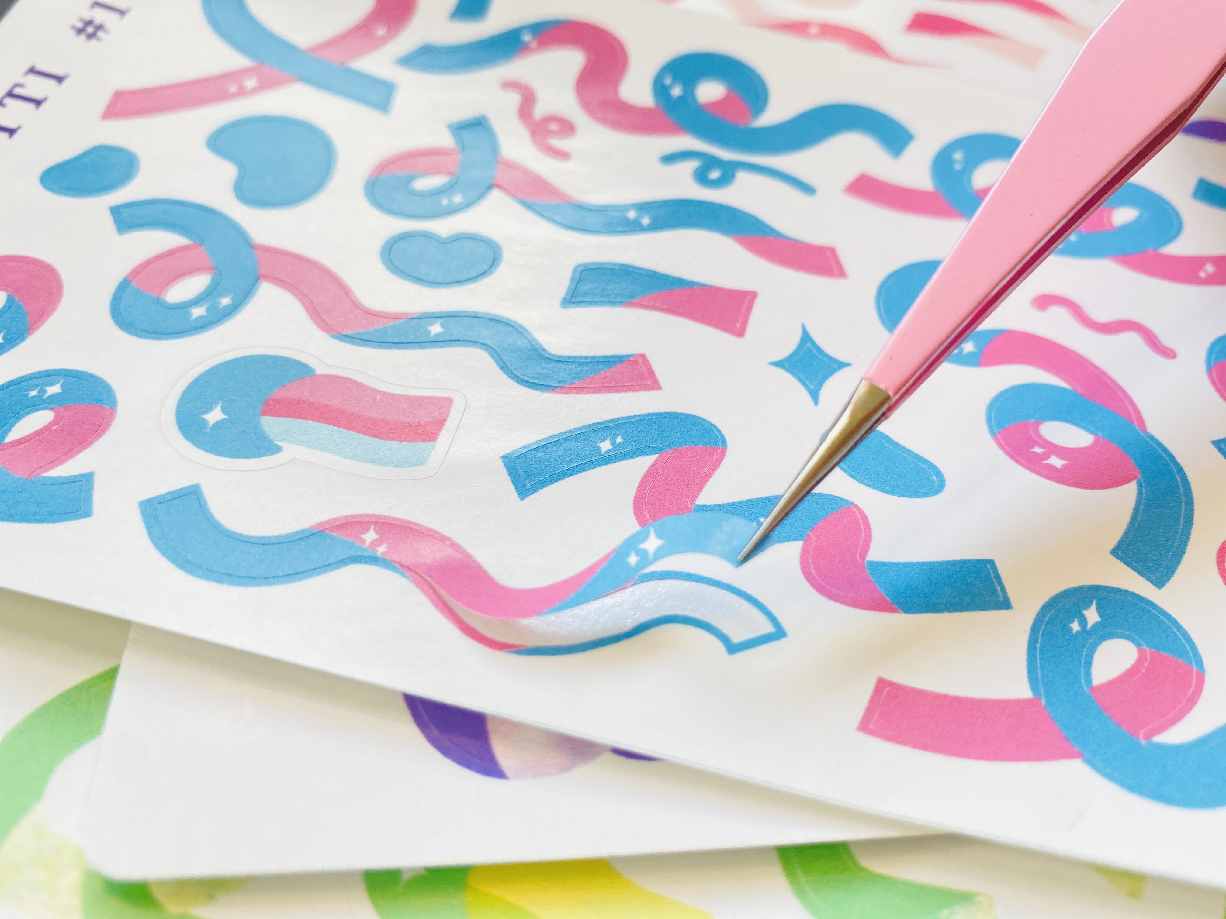 [Confetti #1] Sticker decal trang trí confetti hoa giấy #01 _ hanaland