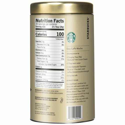 (Hsd 2023) BỘT CA CAO Hot Cocoa Starbucks, hàng Mỹ