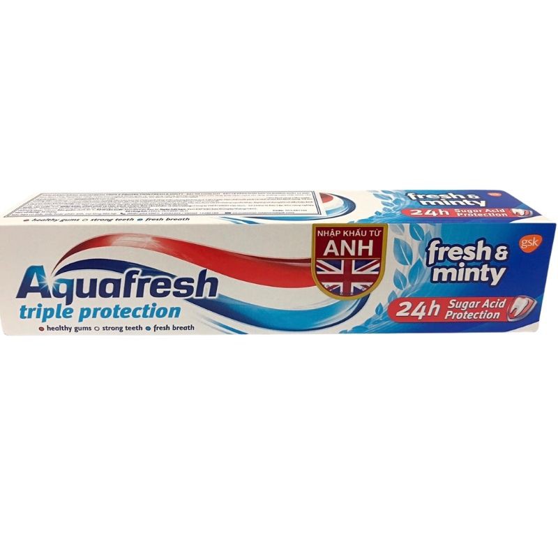 [HCM]Kem đánh răng Aquafresh Triple Protection Cavity 100g