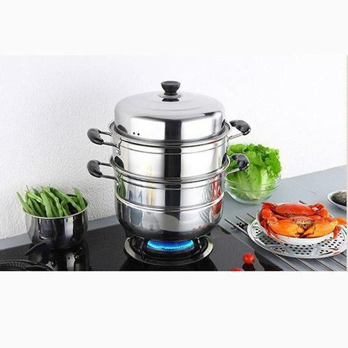 Nồi hấp 3 tầng