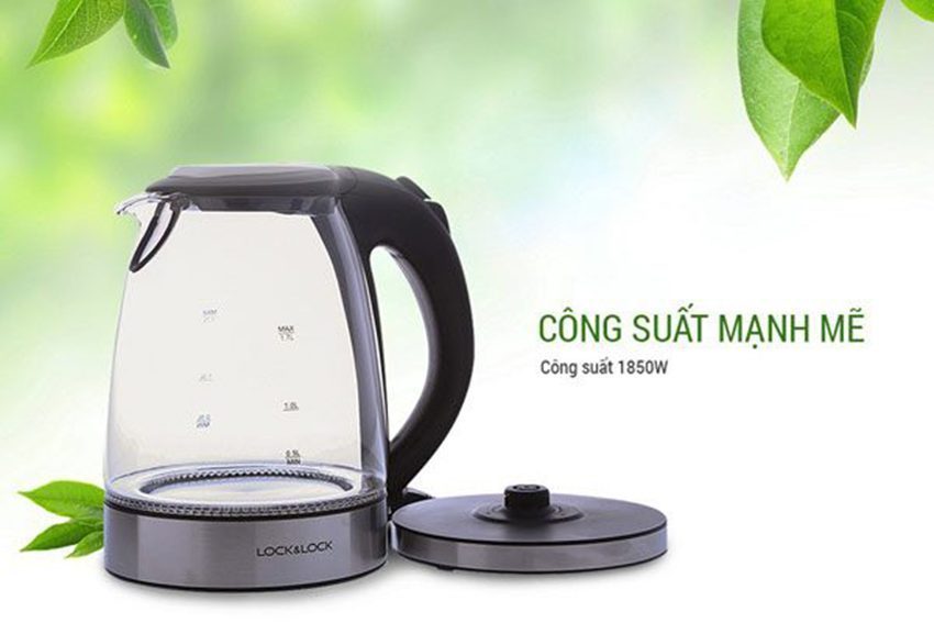 ẤM ĐUN SIÊU TỐC THỦY TINH 1.7L LOCK&LOCK-EJK317