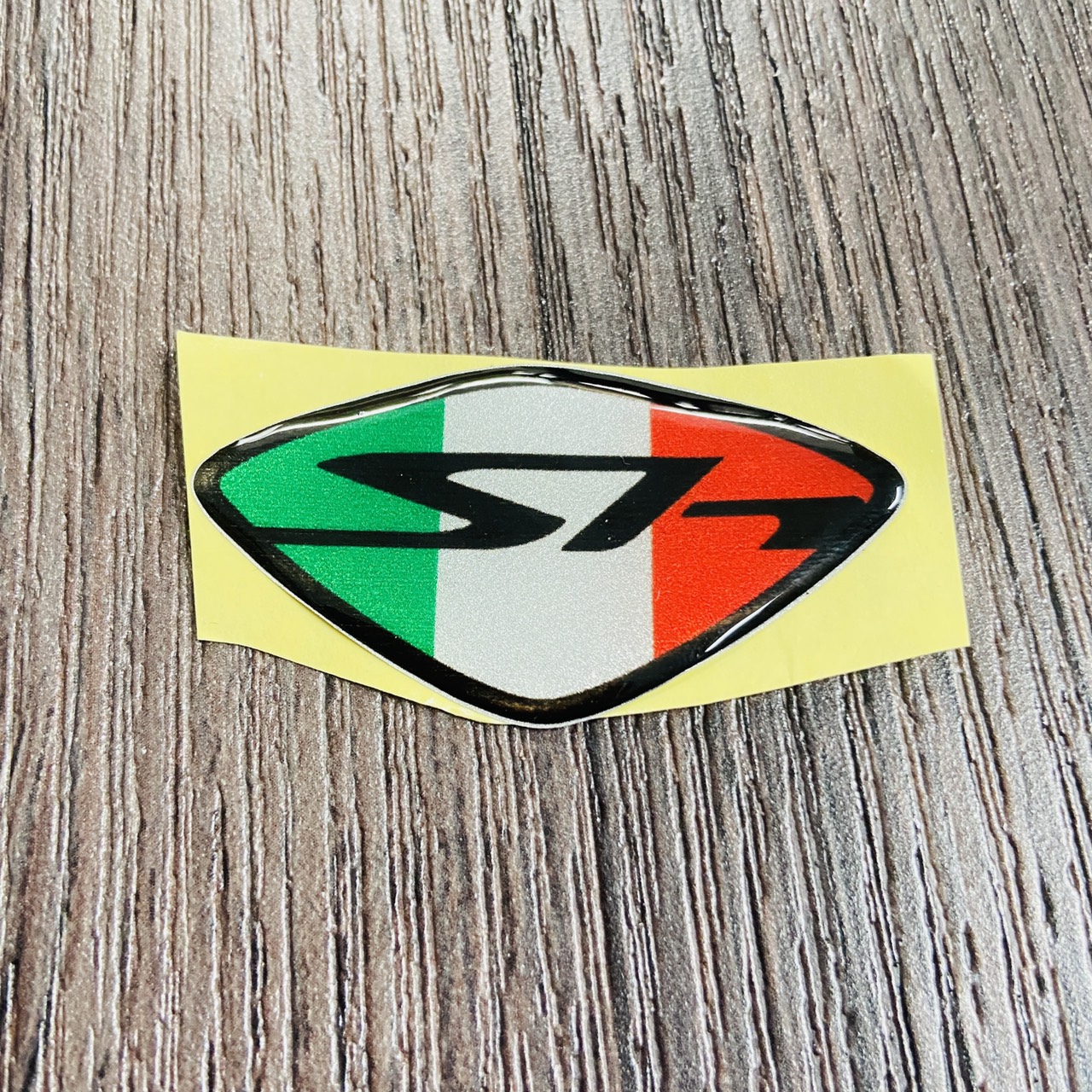 Tem LOGO mặt nạ SH độ màu, tem trang trí mặt nạ xe SH phủ nhựa trong trang trí xe máy