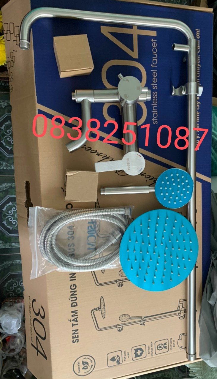 [HCM]Bộ sen cây tắm đứng nóng lạnh inox 304
